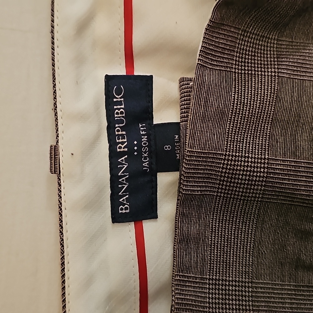 Banana Republic Jackson fit wide leg trousers size 8 long - Picture 2 of 6